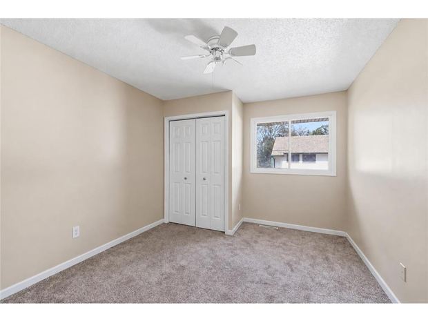 Bedroom with a double closet