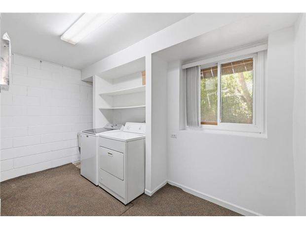 Laundry area with the washer and dryer