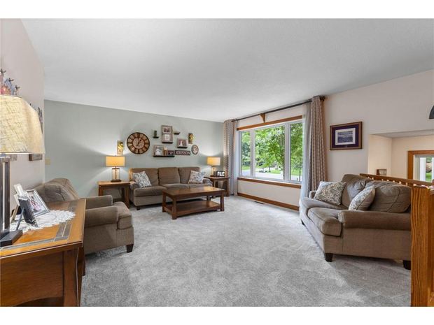 Living room with the windows across the back