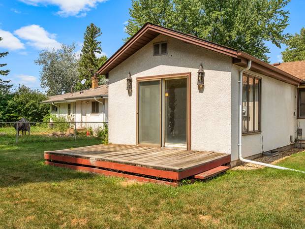 Back of the house with the deck