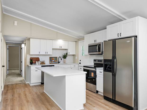 Updated kitchen with stainless appliances