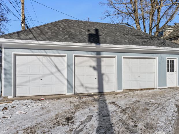 Three car detached garage