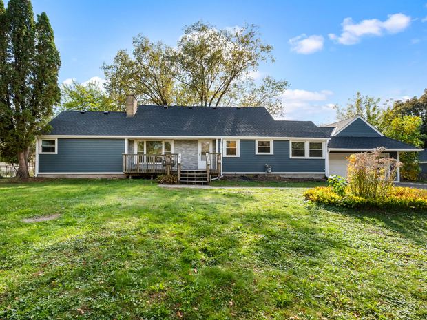 The home on its .37 acre lot