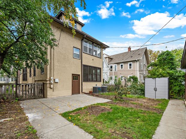 The back of the house from the yard