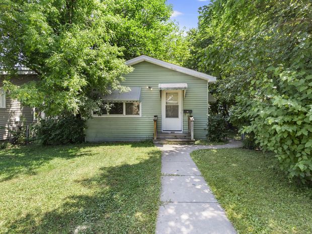 Front of the house from the sidewalk