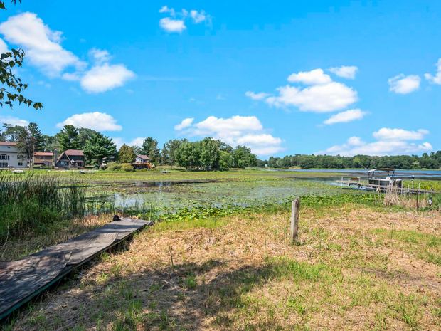 Dock and the 75 feet of private frontage