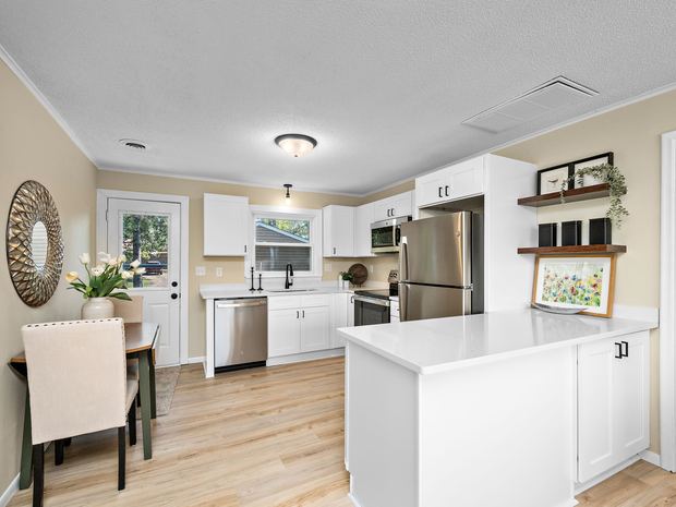 Updated kitchen with the island
