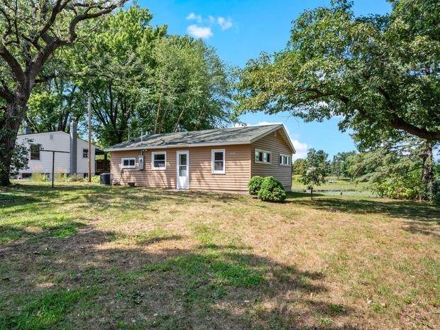 The property from the yard